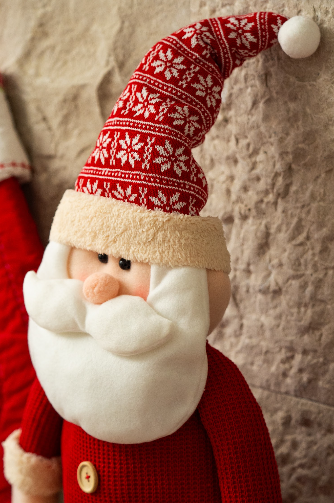 Plush Santa & Snowman Set