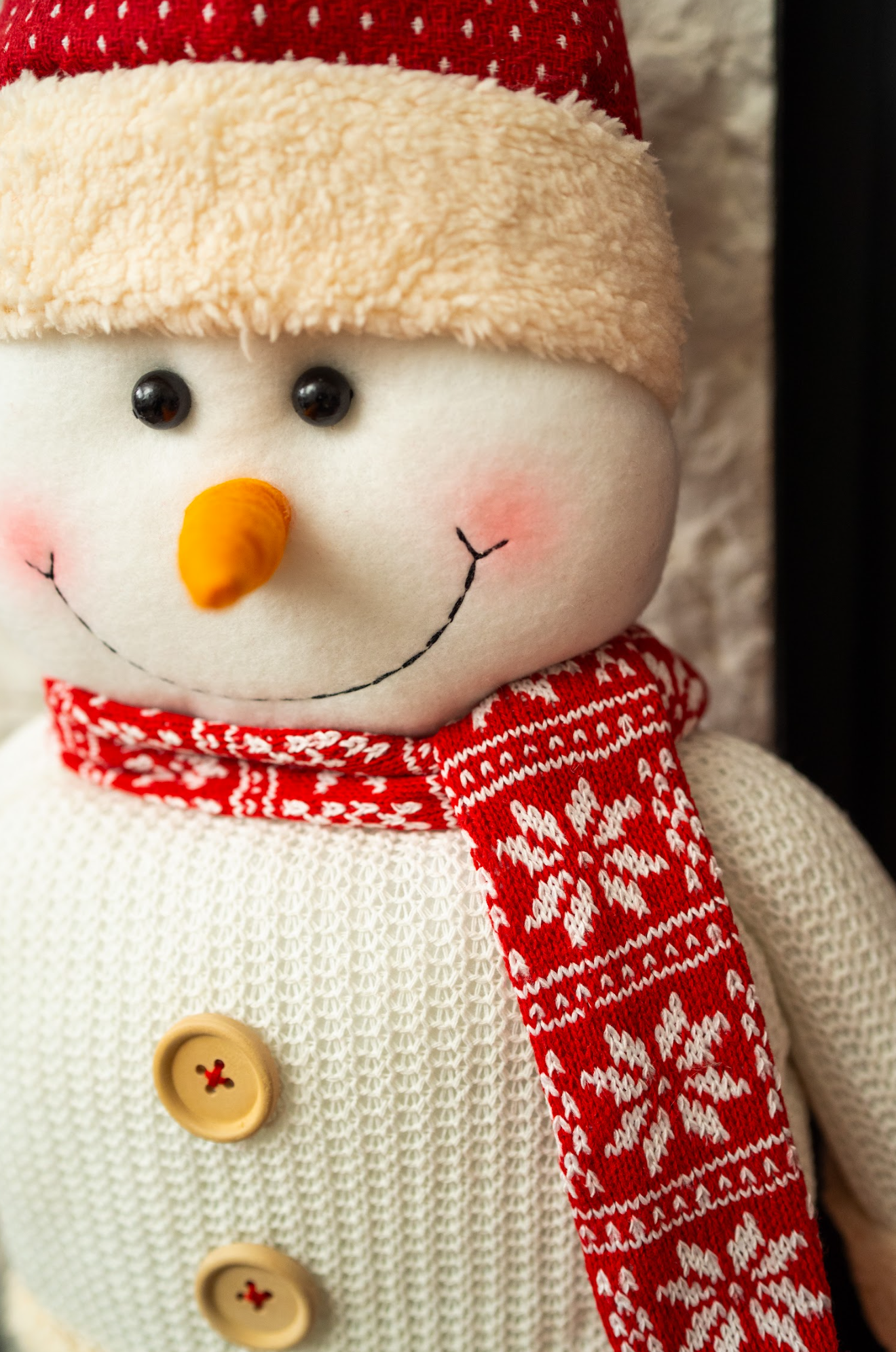 Plush Santa & Snowman Set