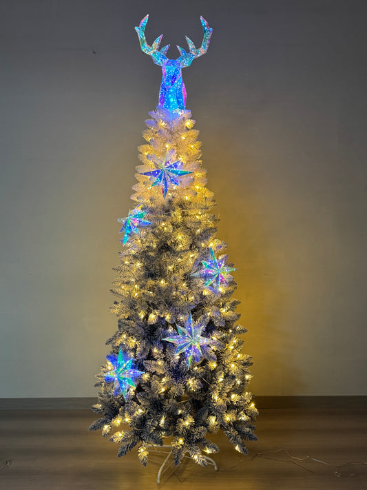 Official Harry Potter™ "Expecto Patronum" Snow Flock Christmas Tree (6ft, 280 LED lights)